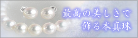 最高の美しさで飾る本真珠